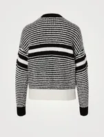 Teddy Wool-Blend Sweater Striped Print