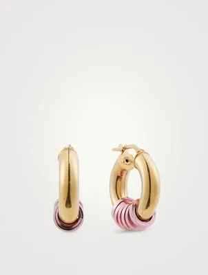 Small Miami 18K Goldplated Hoop Earrings