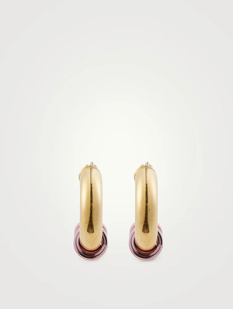 Small Miami 18K Goldplated Hoop Earrings