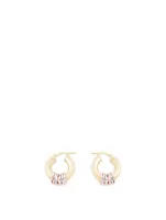 Small Miami 18K Goldplated Hoop Earrings