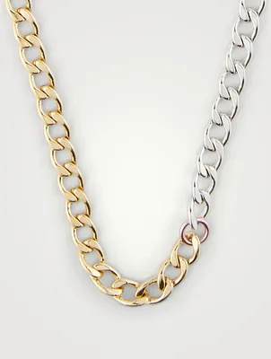 Two-Tone Disco Necklace