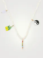 Love Parade Pearl Charm Necklace