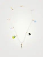 Love Parade Pearl Charm Necklace