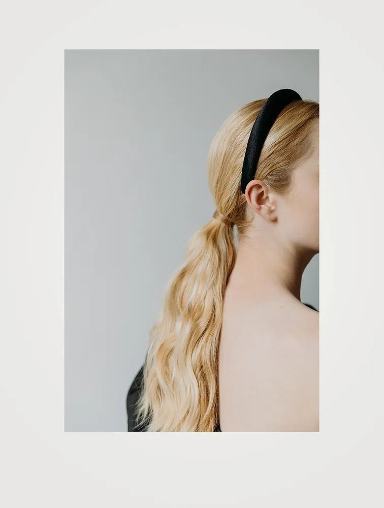 Tori Hammered Silk Satin Headband