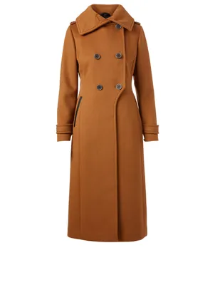 Elodie Wool-Blend Double-Breasted Coat