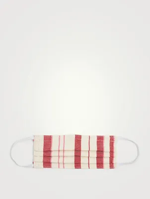 Simple Cotton Face Mask In Stripes