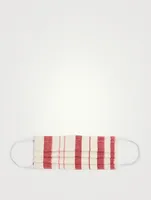 Simple Cotton Face Mask In Stripes