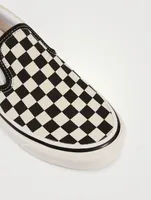 Anaheim Factory Classic Slip-On 98 DX Canvas Sneakers Checker Print