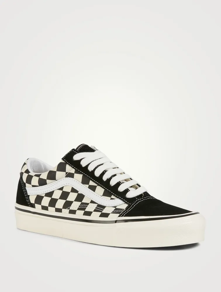 Anaheim Factory Old Skool 36 DX Suede And Canvas Sneakers Checker Print