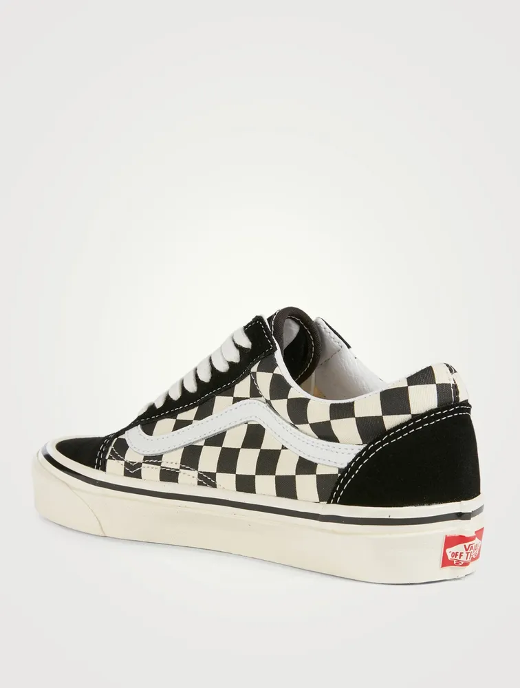 Anaheim Factory Old Skool 36 DX Suede And Canvas Sneakers Checker Print