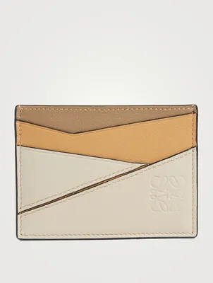 Puzzle Leather Card Holder