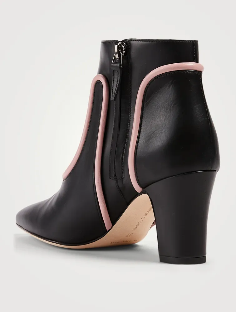 Borgiana Leather Heeled Ankle Boots