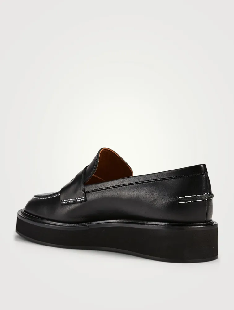 Monsano Leather Flatform Loafers