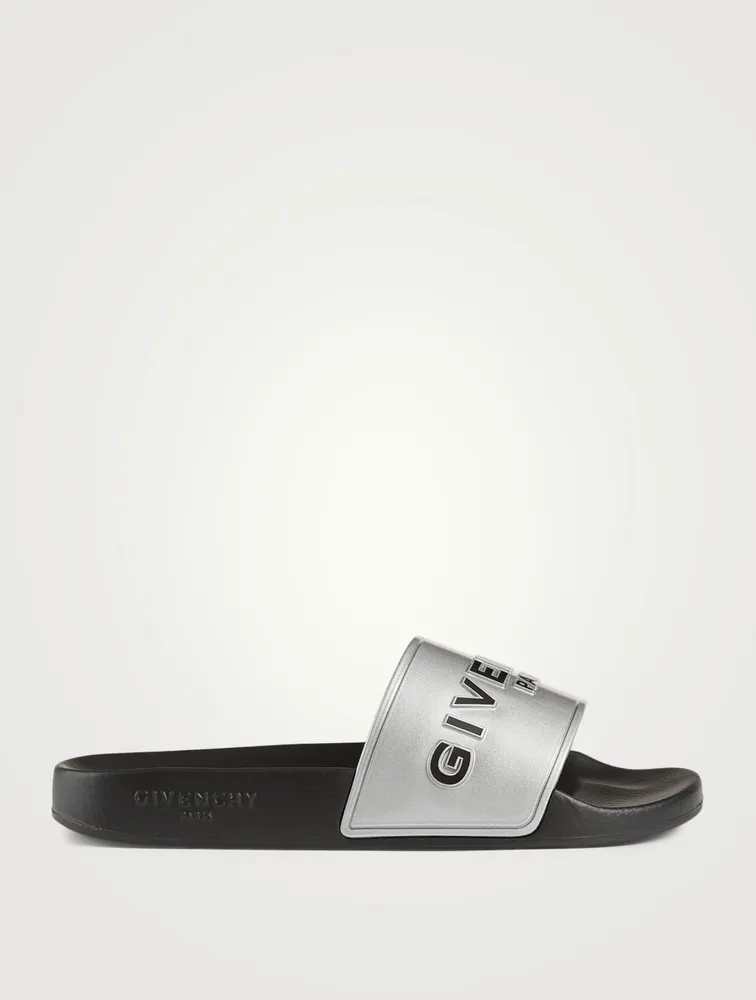Rubber Logo Slide Sandals