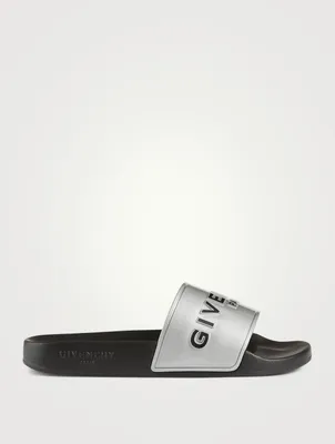 Rubber Logo Slide Sandals