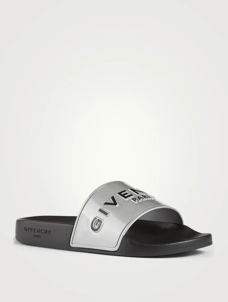 Rubber Logo Slide Sandals