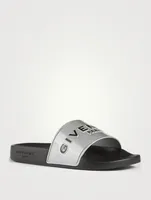 Rubber Logo Slide Sandals