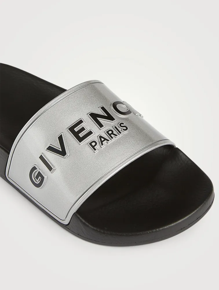 Rubber Logo Slide Sandals