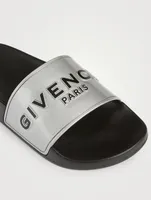 Rubber Logo Slide Sandals