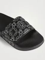 Grooley Quilted Pool Slide Sandals