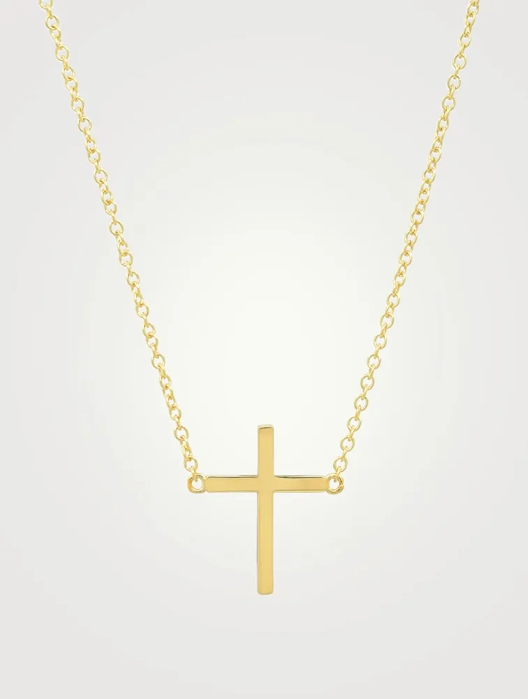 18K Gold Cross Necklace