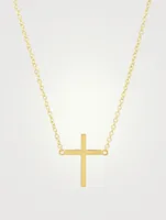 18K Gold Cross Necklace