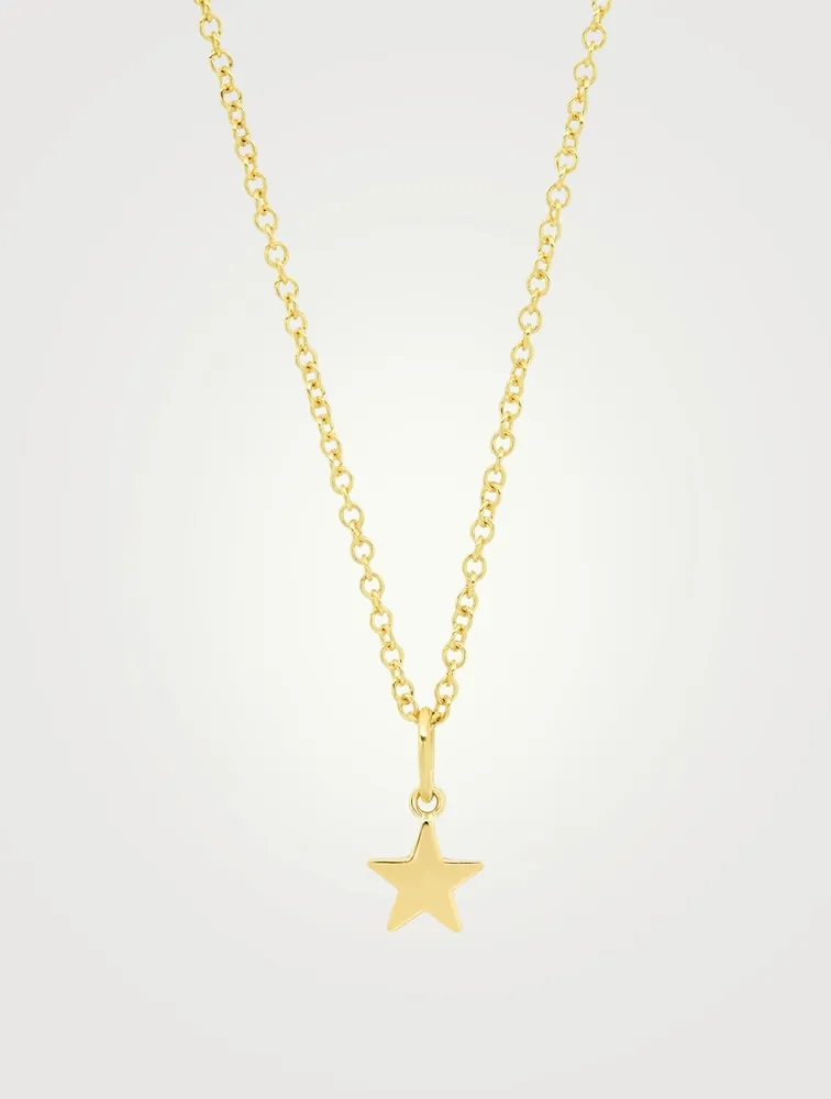 Diamond Star Necklace in 9ct Yellow Gold