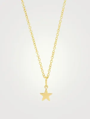 Mini 18K Gold Star Necklace