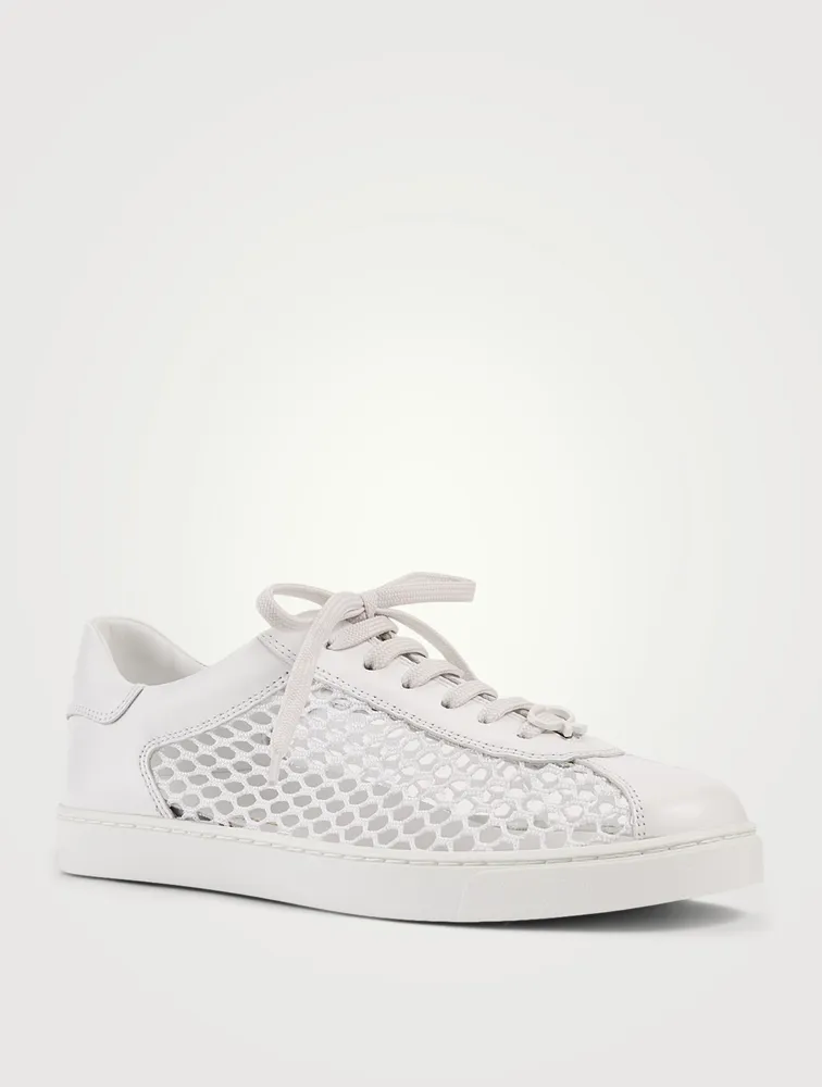 Helena Mesh And Leather Sneakers