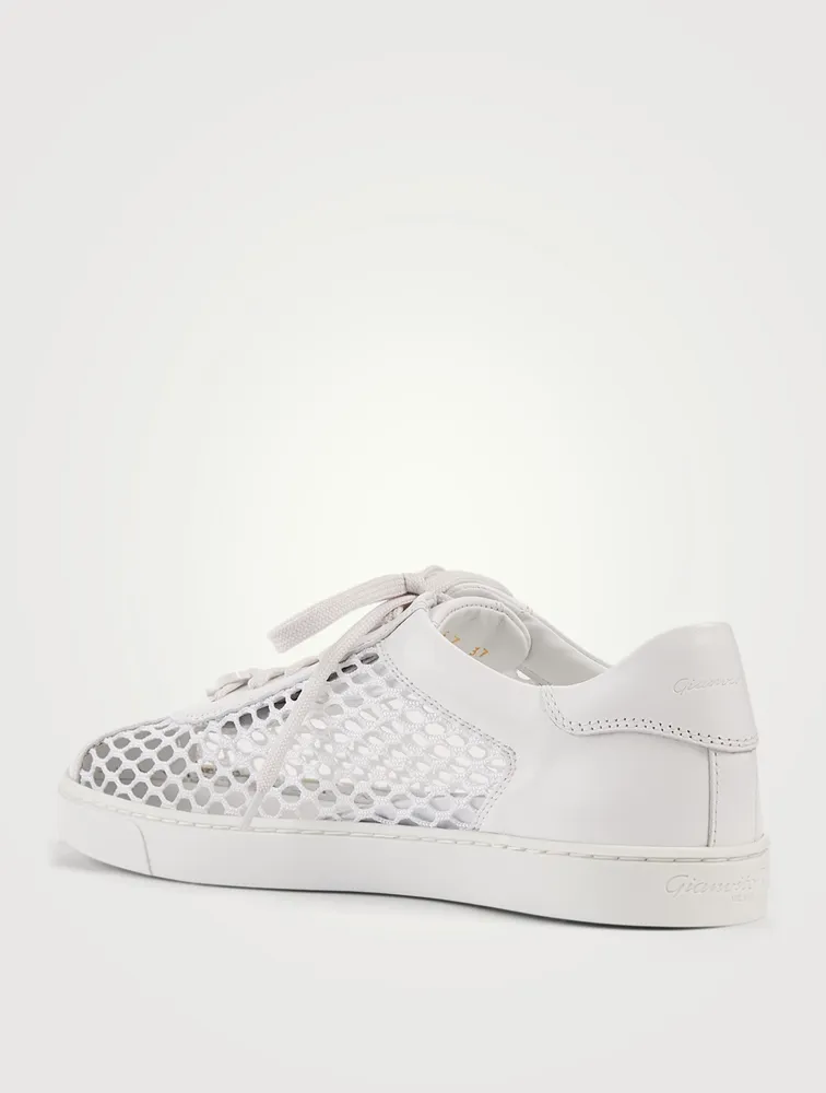 Helena Mesh And Leather Sneakers