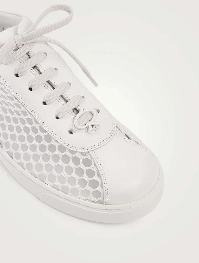 Helena Mesh And Leather Sneakers