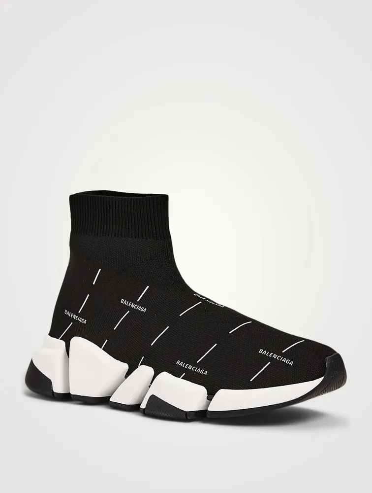 Speed 2.0 Technical Recycled Knit Sock Sneakers Logo License Print