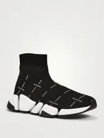 Speed 2.0 Technical Recycled Knit Sock Sneakers Logo License Print