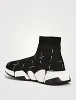 Speed 2.0 Technical Recycled Knit Sock Sneakers Logo License Print
