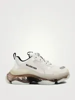 Triple S Clear Sole Double Foam And Mesh Sneakers