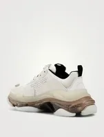 Triple S Clear Sole Double Foam And Mesh Sneakers