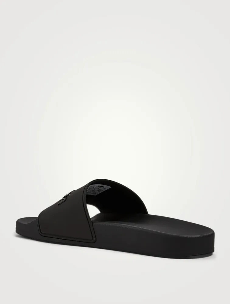 Rubber Logo Pool Slide Sandals