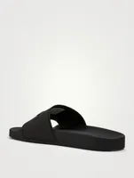 Rubber Logo Pool Slide Sandals