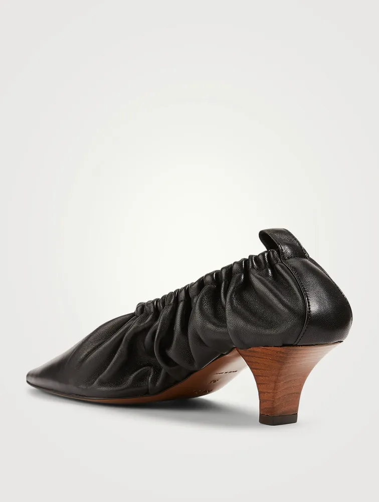 Phinia 55 Gathered Leather Pumps