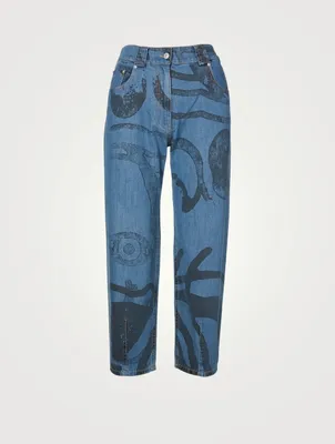 K-Tiger Cotton Straight-Leg Jeans