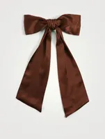 Oversized Silk Hair Bow