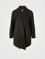 Clairene Wool And Cashmere Shawl Coat