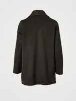 Clairene Wool And Cashmere Shawl Coat