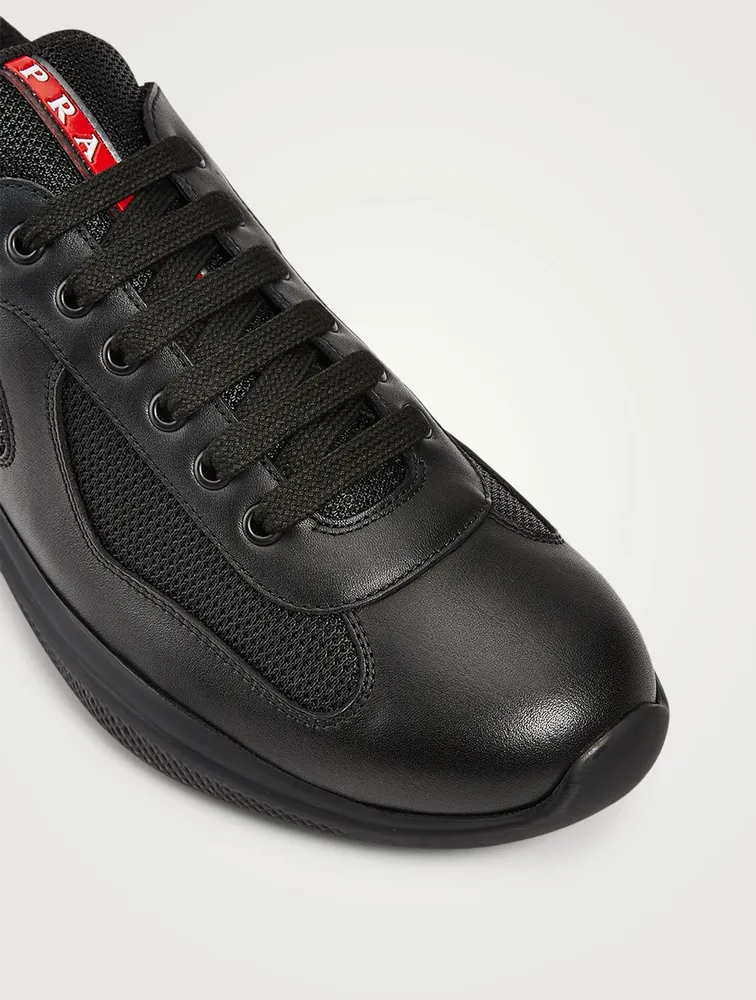 America's Cup Leather And Mesh Sneakers