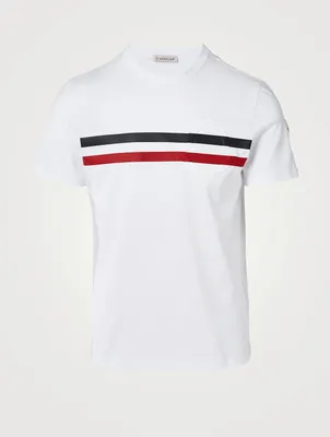Cotton T-Shirt With Raised Logo