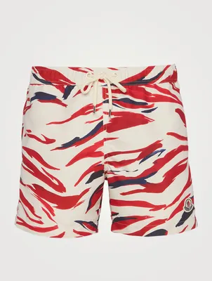 Swim Shorts In Wave Print