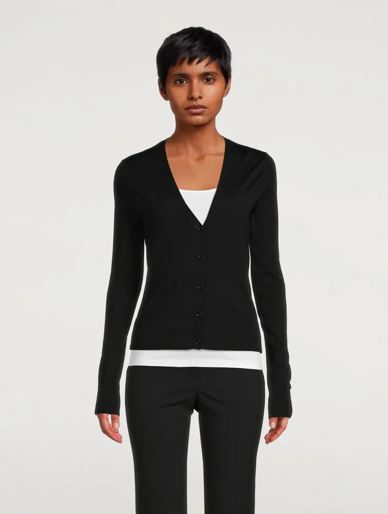 Wool V-Neck Cardigan