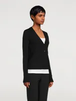 Wool V-Neck Cardigan