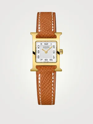Heure H TPM Single Tour Leather Strap Watch