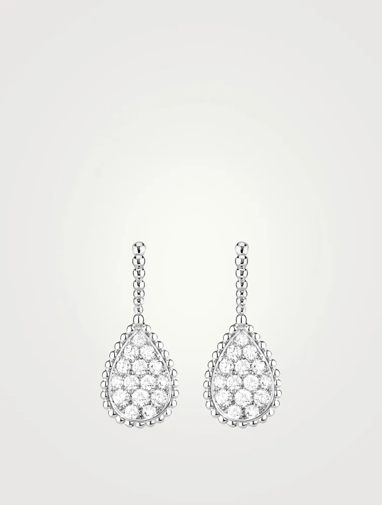 Serpent Bohème L Motif White Gold Sleeper Earrings With Diamonds